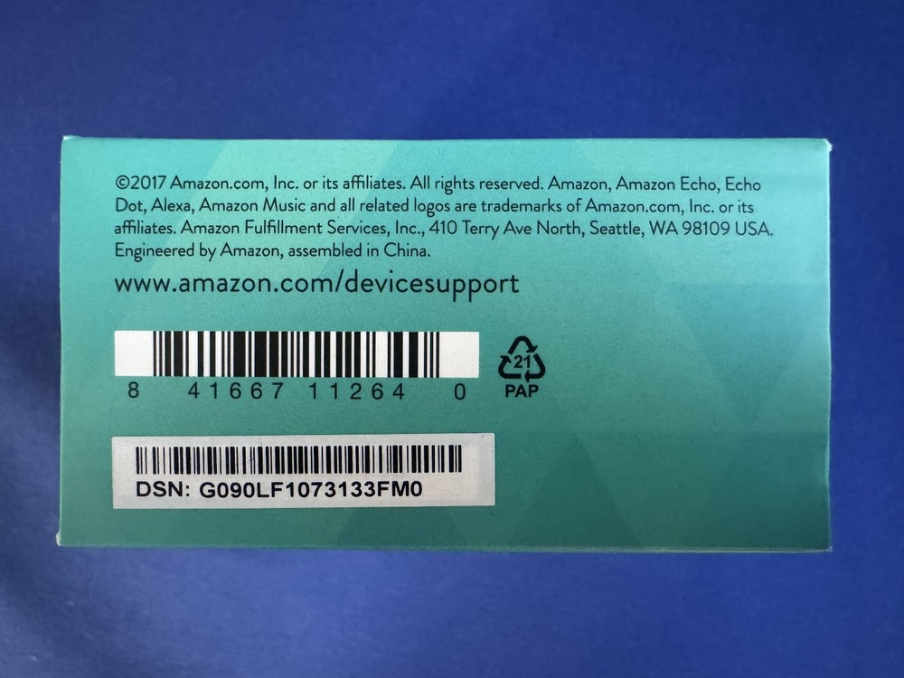 Amazon Echo Dot Smart Speaker 2nd Generation • Black • BRAND NEW, SEALED