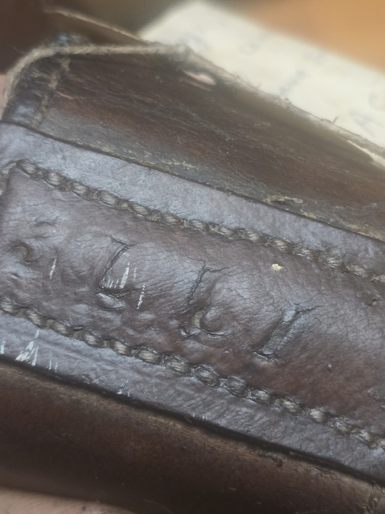 French Cantle / Saddle Bag Cavalry Marked Paris Leon Braun