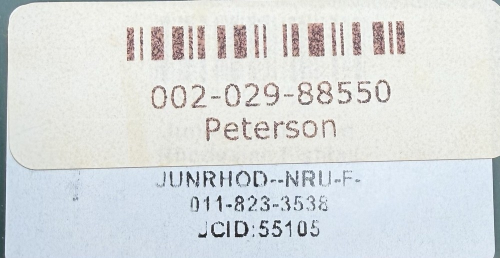 NOS Peterson Junior Rusticated Nickel Mounted Rhodesian Fishtail Pipe Unsmoked