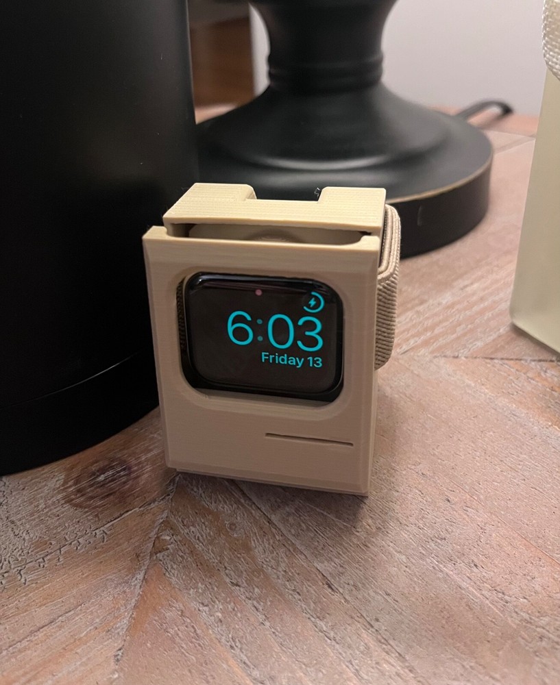 Apple Watch Charging Dock - Retro Mac Computer Design