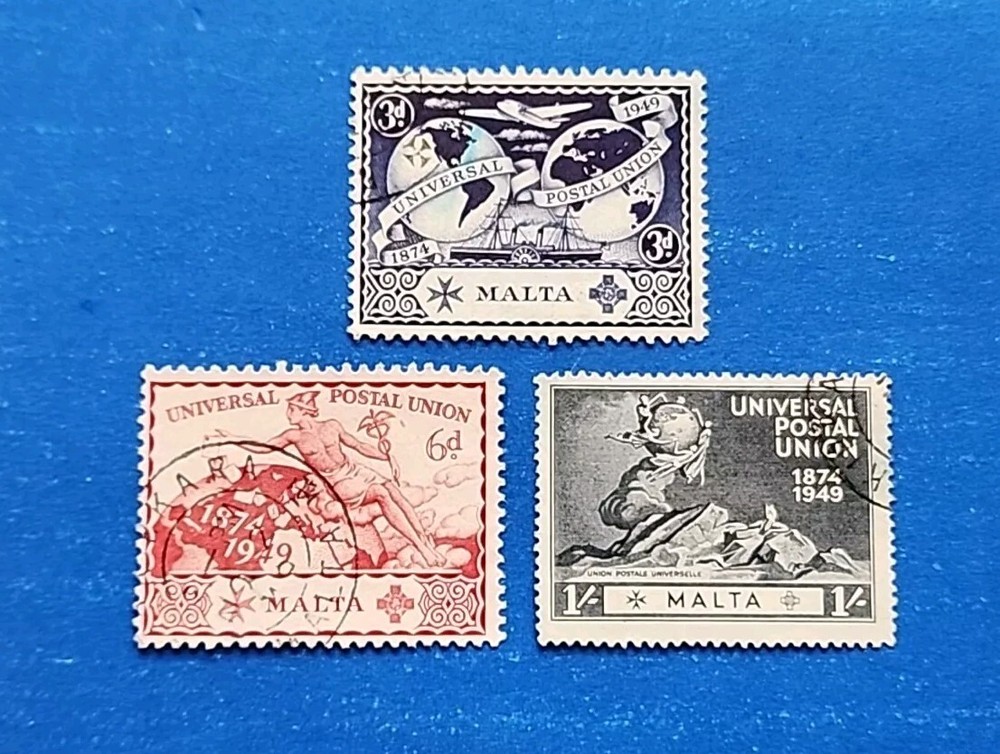 Malta Stamps, Scott 226-228 Short Set Used
