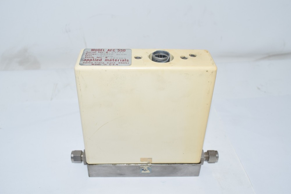 Applied Materials Model AFC 550 Mass Flow Controller Argon Gas 6-300 sccm