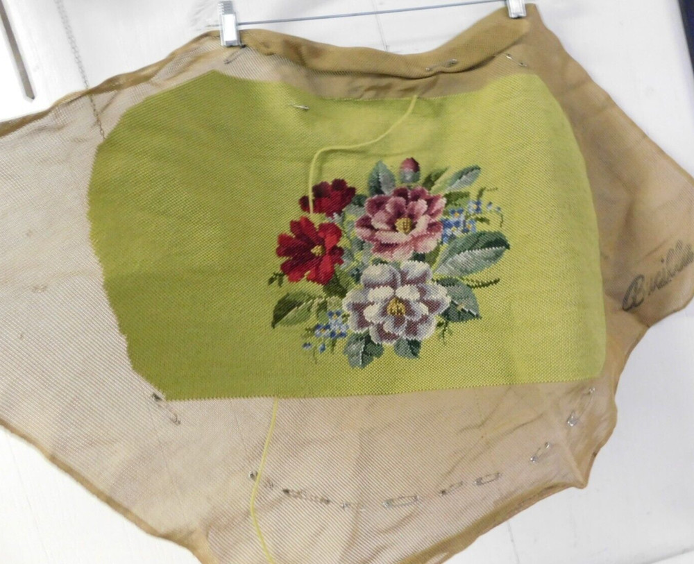 Vintage Bucilla Needlework on Burlap