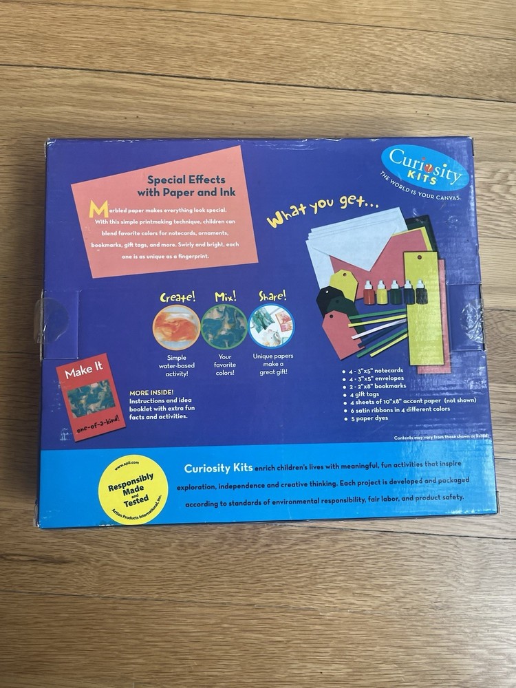 Curiosity Kits Paper Marbling - NEW
