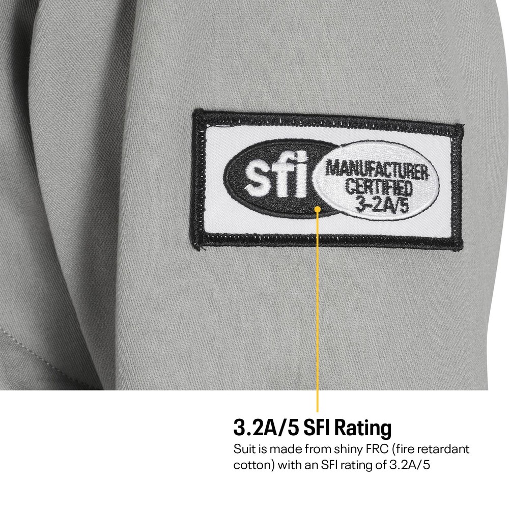 Speedway Double-Layer SFI-5 Racing Suit Jacket, Black Large