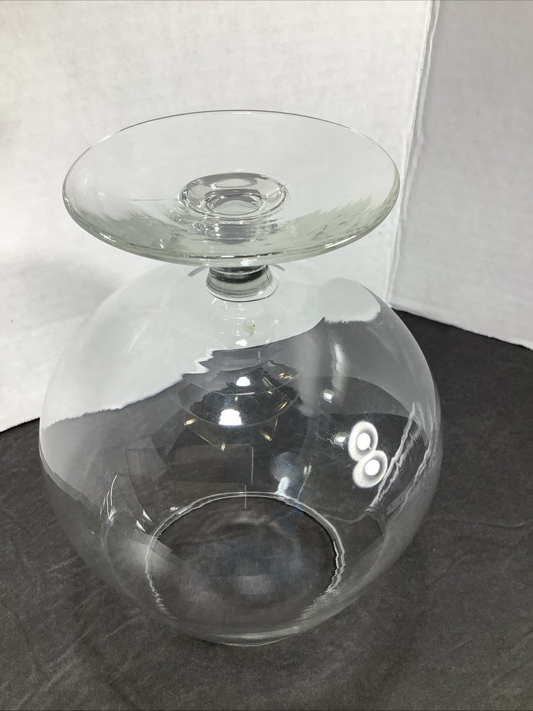 Large Clear Glass Brandy Snifter~ 6.5" tall
