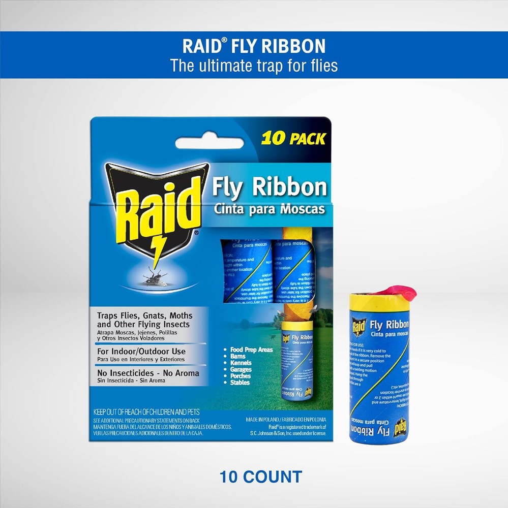 Raid Fly Ribbon, 10 Count