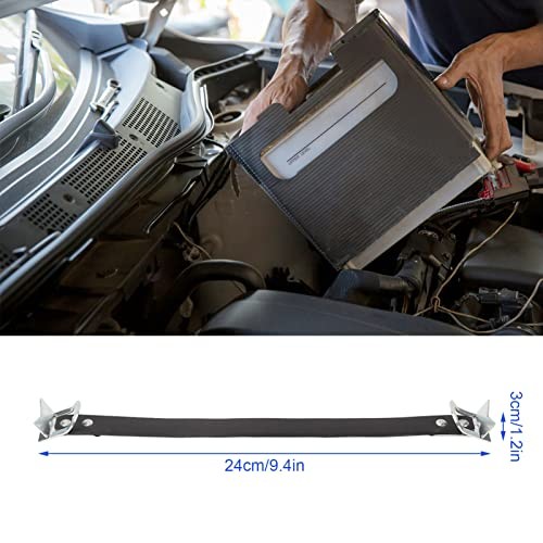Battery Strap, 1 pcs Black Car Battery Bracket Metal Battery Lifting Strap