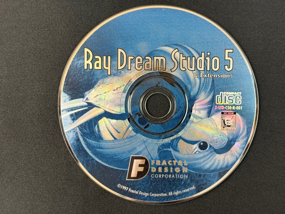 1997 Vintage Software for Mac & PC ~ Ray Dream Studio 5 3D Design
