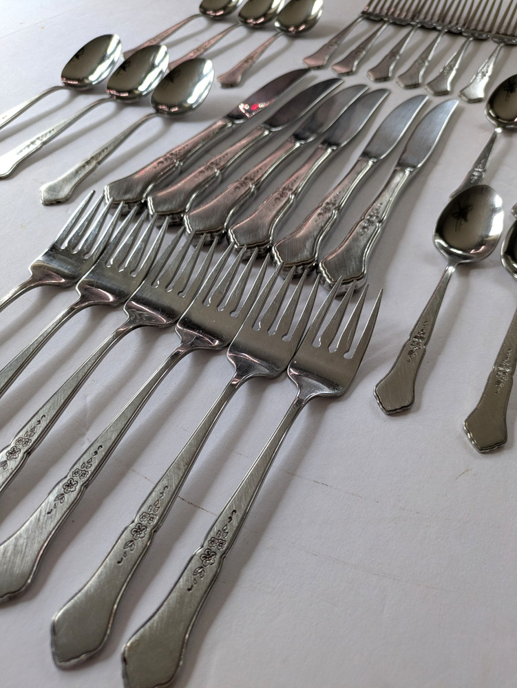 25 Pc Oneida Gazebo Stainless Profile Flatware Set Six 5 Piece Place Settings