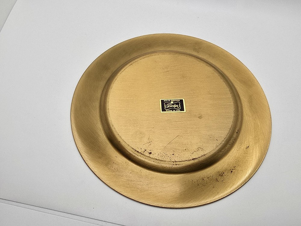 Vintage Dirilyte Solid Bronze plate Award Wendy's Sparkle Daves's Way Certified