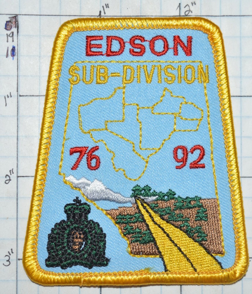 CANADA, EDSON SUBDIVISION RAILROAD FROM EDMONTON TO JASPER ALBERTA PATCH