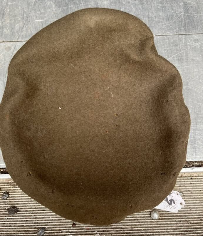 U.S. WWII Military Hat with personalized tag inside