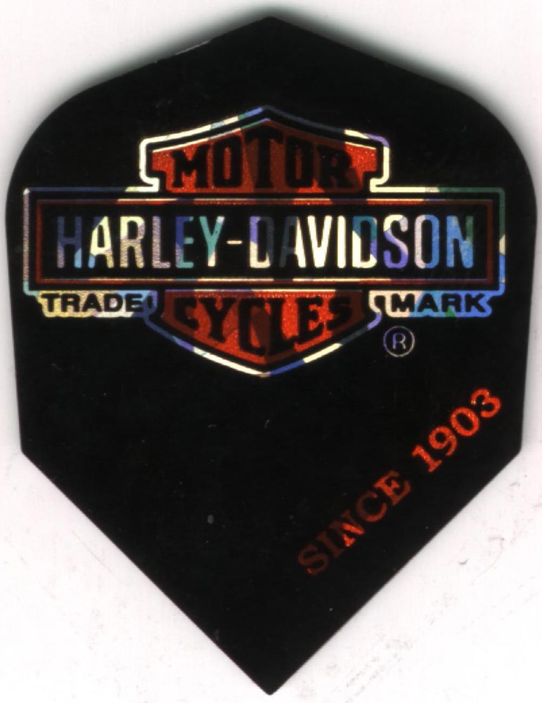 Harley Davidson Logo Dart Flights: 3 per set