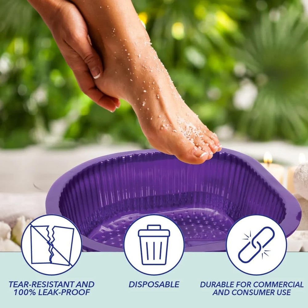 ForPro Universal Pedi Bath Liners 50% THICKER Fit Footsie Bath Plus Foot Bath