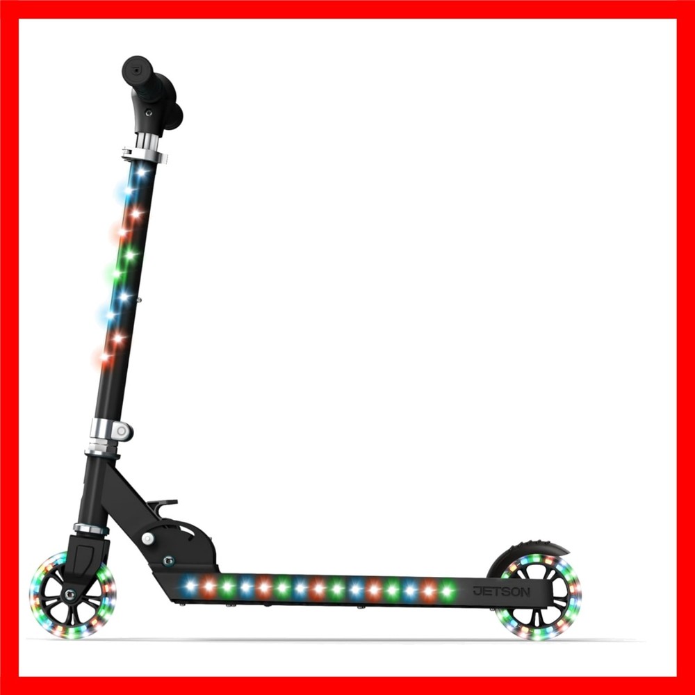 Jupiter Kids Light-Up 2-Wheel Scooter with Adjustable Handlebar