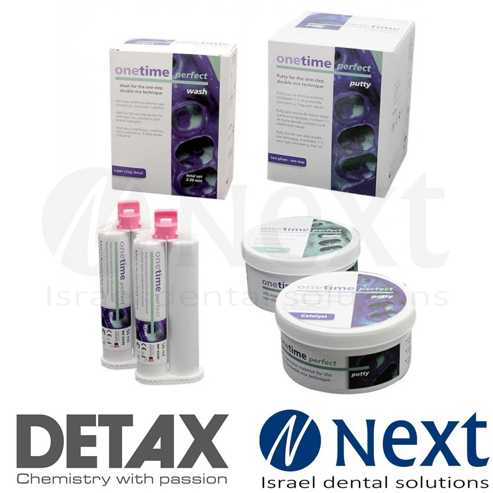 onetime perfect Set  Two-phase, one-step A-silicone impression system Detax