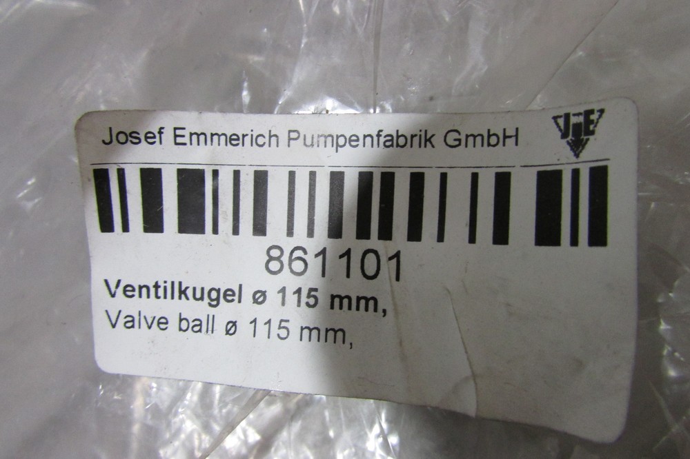 Josef Emmerich Pump Valve Ball 115mm 861101