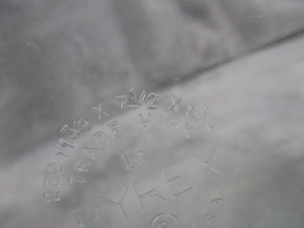 Anchor Hocking Glass Baking Dish Rectangular Square Set 2 pcs Clear Used