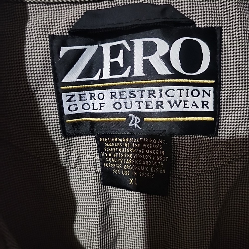 Zero Restriction ZR Men XL Glen Arbor Patch Pullover Golf Outerwear Jacket