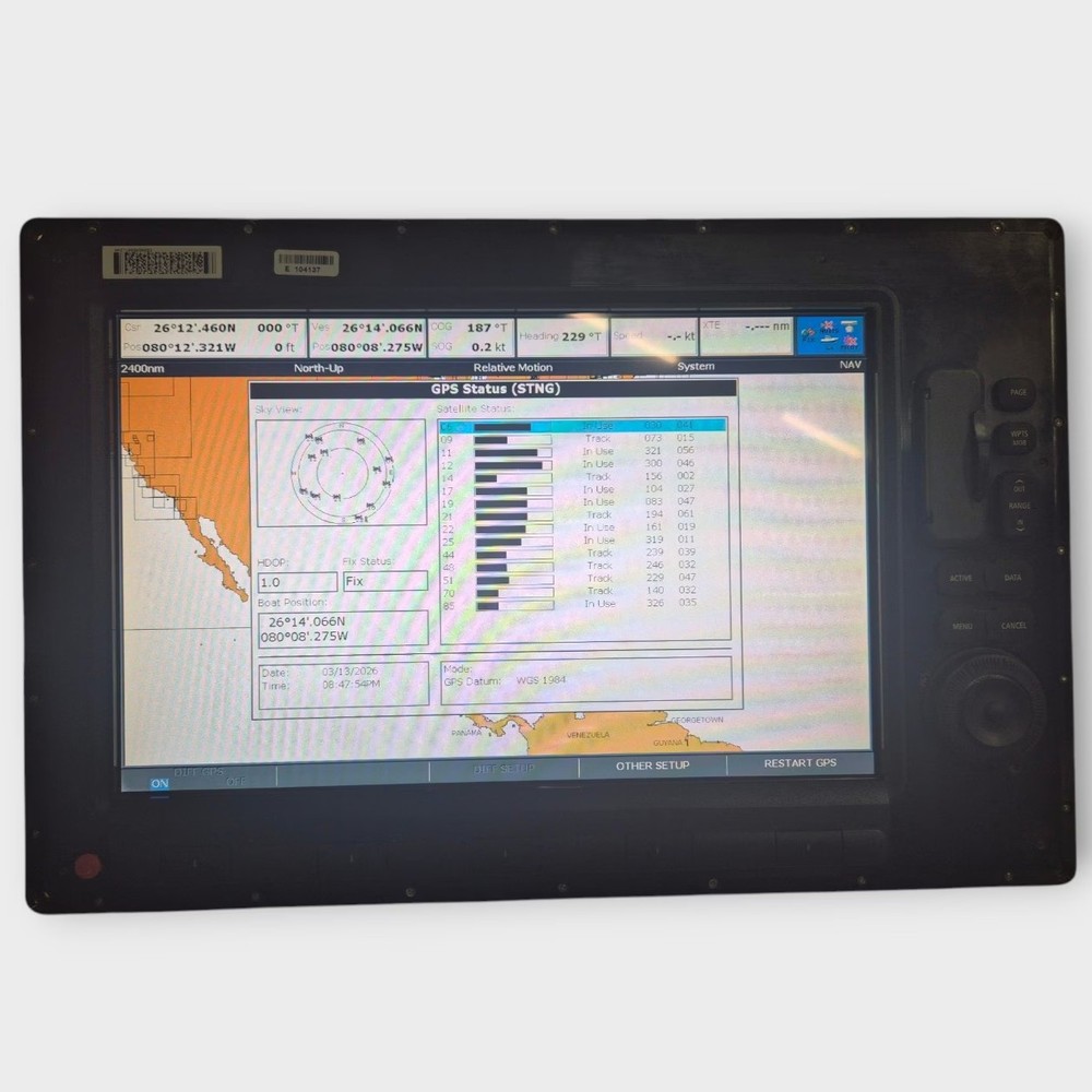 Raymarine C140W Widescreen Multifunction Display E62115 ~CORE ONLY~ Fully Tested