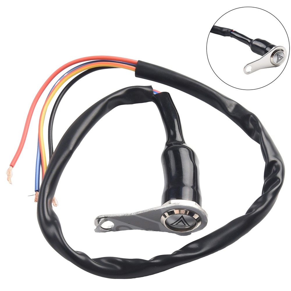 NEW Red LED Motorcycle Switch ON+OFF Handlebar Mount Push-Button 12V Work Light