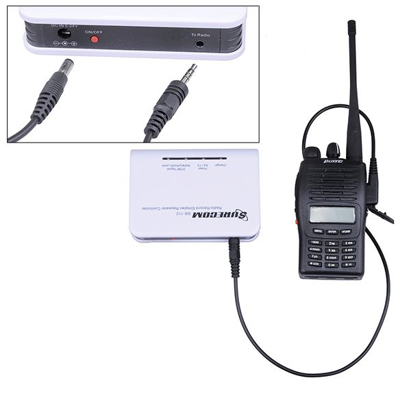 SURECOM SR-112+46-MT Record simplex repeater Controller with Motorola talkabout