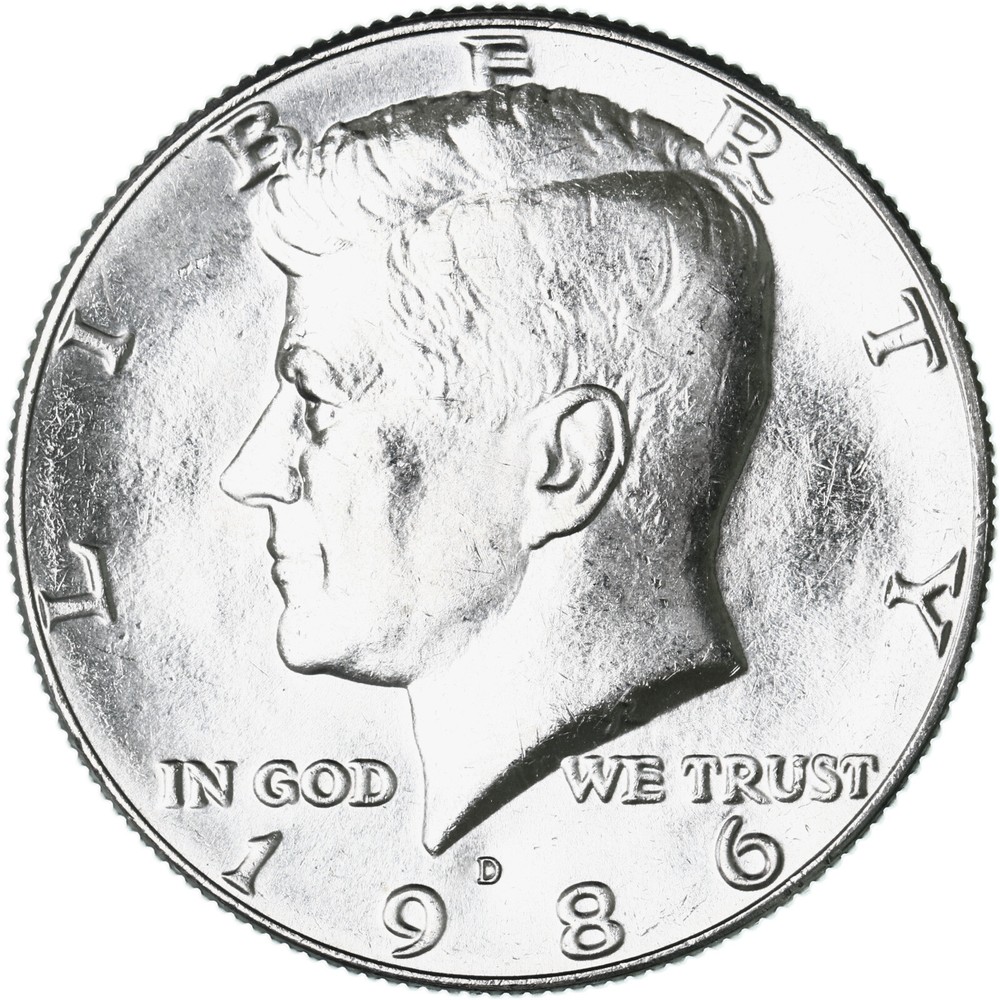 1986 D Kennedy Half Dollar CN-Clad BU