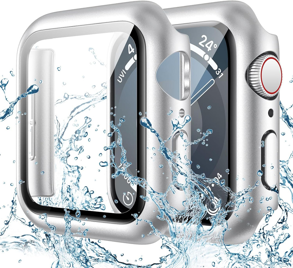 Goton Waterproof Case Apple Watch 44mm SE Series 6 Silver