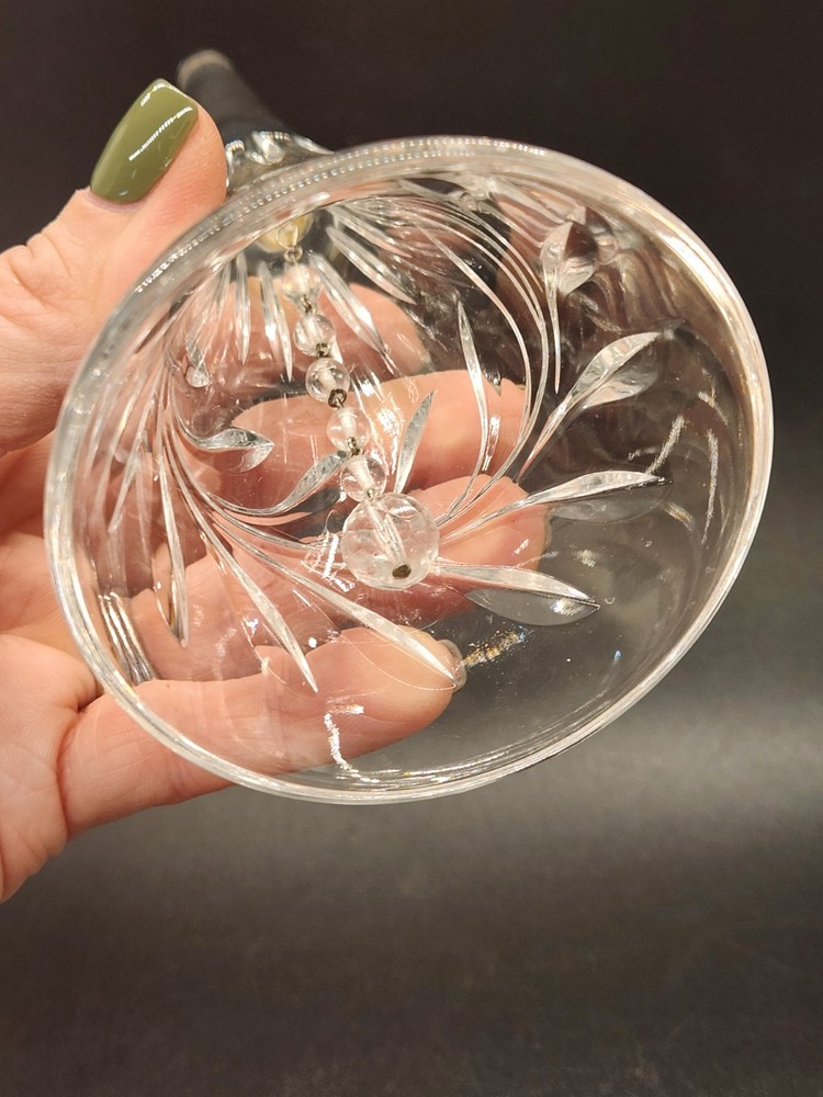 Crystal Glass Fluted Etched 8" Bell Elegant