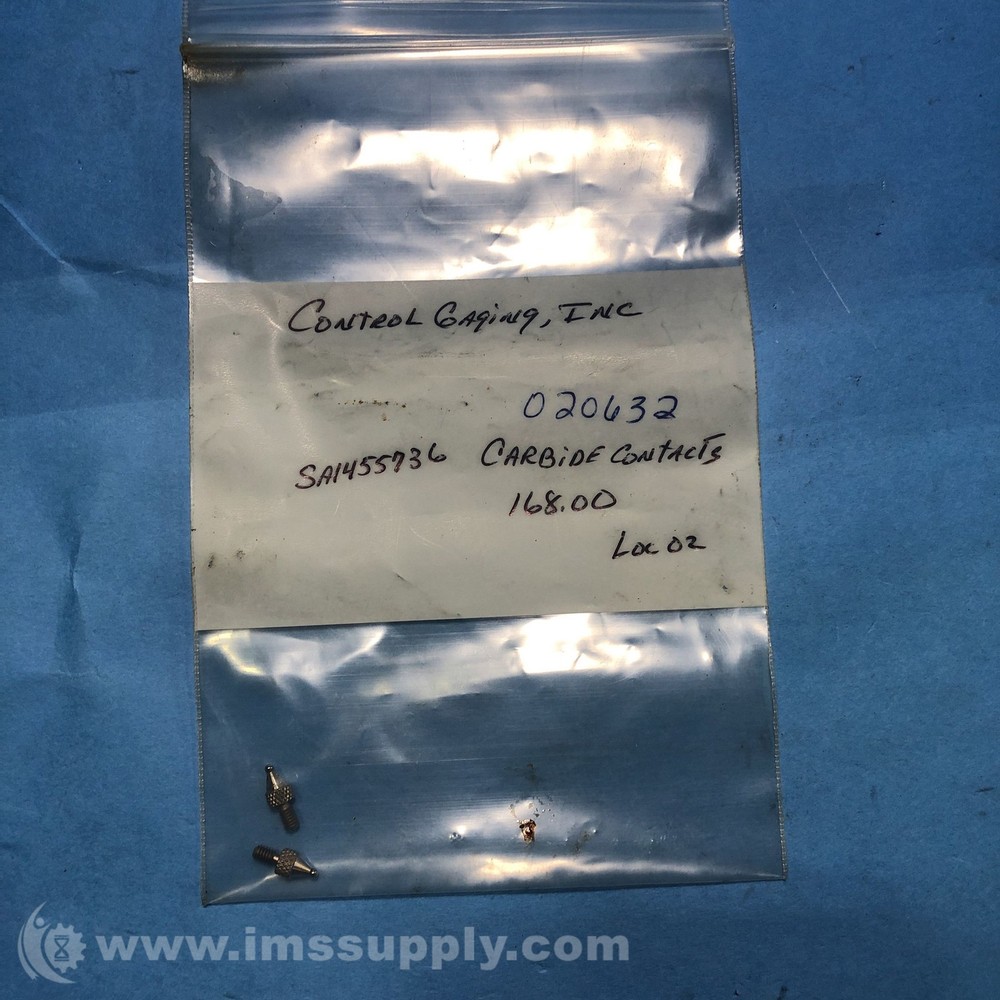 Control Gaging 020632 Carbide Contacts FNOB