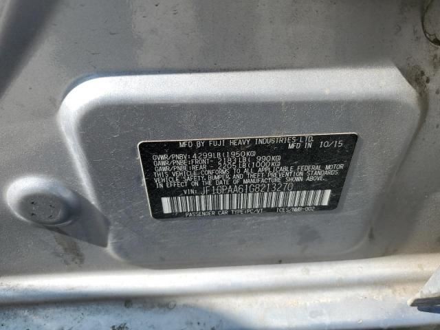 IMPREZA 2016 Transmission Shift 1306538