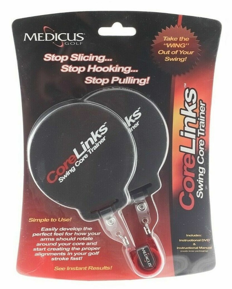Medicus Core Links Black Gold Swing Trainer Stop Slicing Stop Hooking Stop Pull