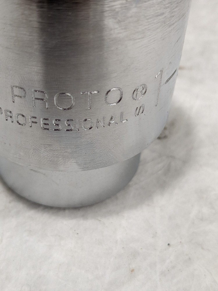 PROTO Hand Socket: 1-5/8" Socket, 12-Point Chrome-Plated J5552