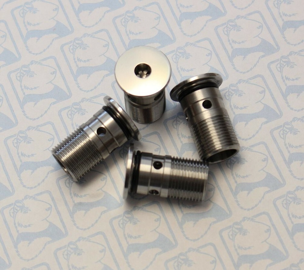 Doc's Custom Autococker Flattop Front Block Bolt, polished stainless steel