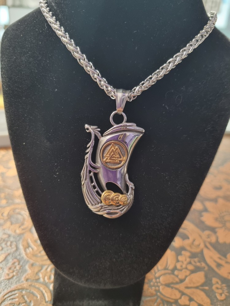 Viking Longship Pendant