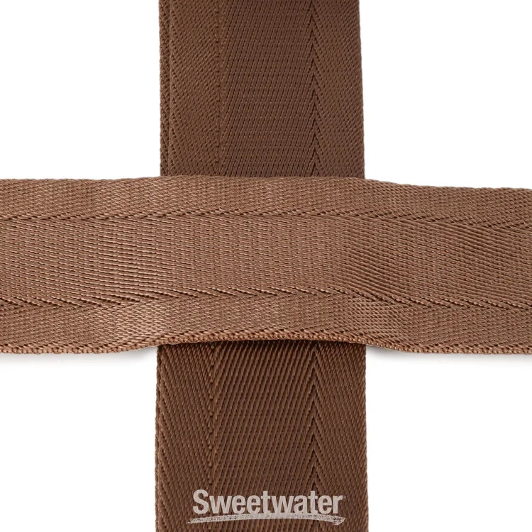 D'Addario Auto Lock Guitar Strap - Umber Brown