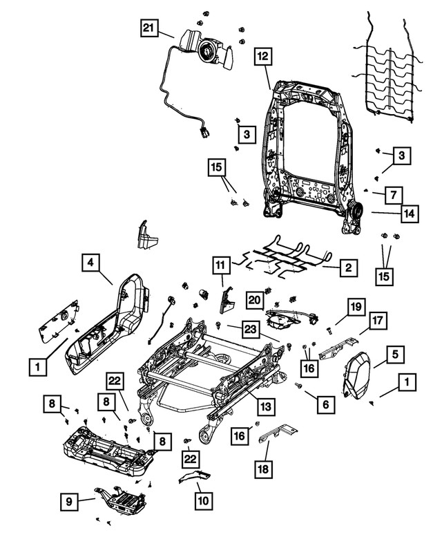 Genuine Mopar Seat Adjuster 68157563AC