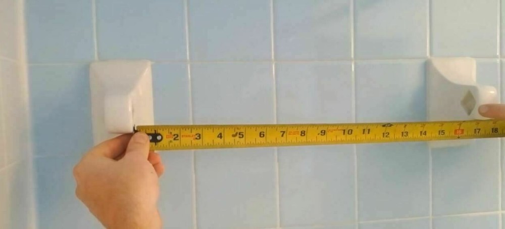 24" Towel Bar Replacement Easily Cut to Fit White Plastic Spring Loaded Ends
