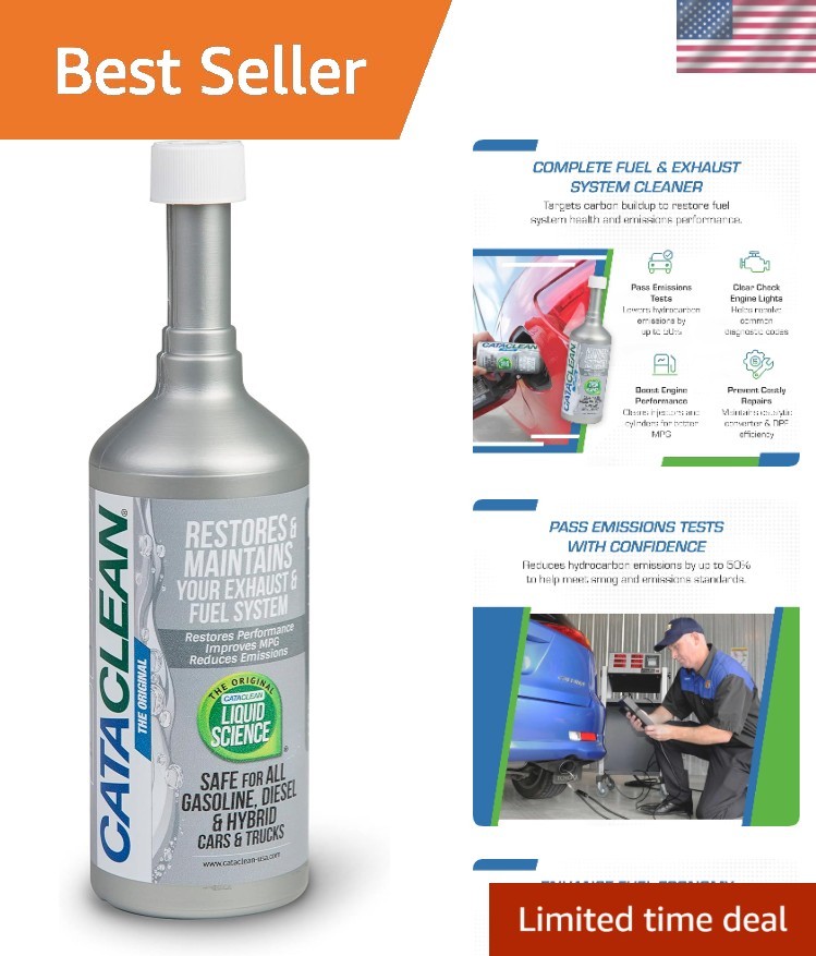 Liquid Engine Cleaner - Clear Check Engine Lights & Boost Fuel Efficiency, 16oz