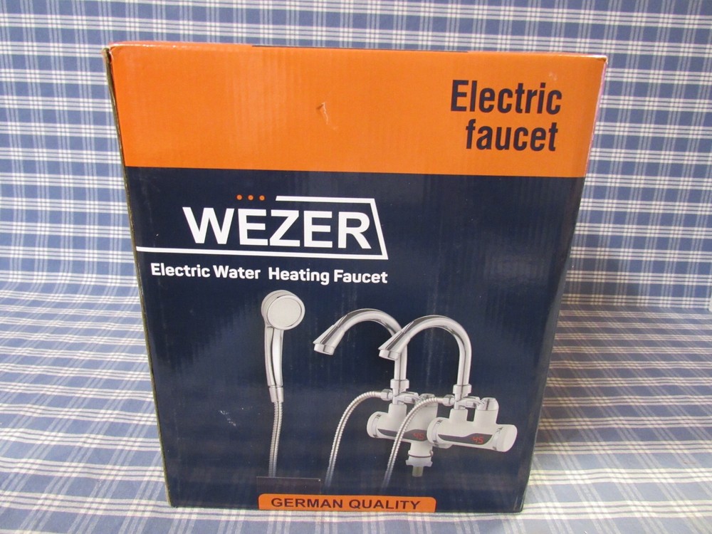 WEZER Electric Water Heater Faucet Instant Hot Water (New Open Box) FREE SHIPPIN