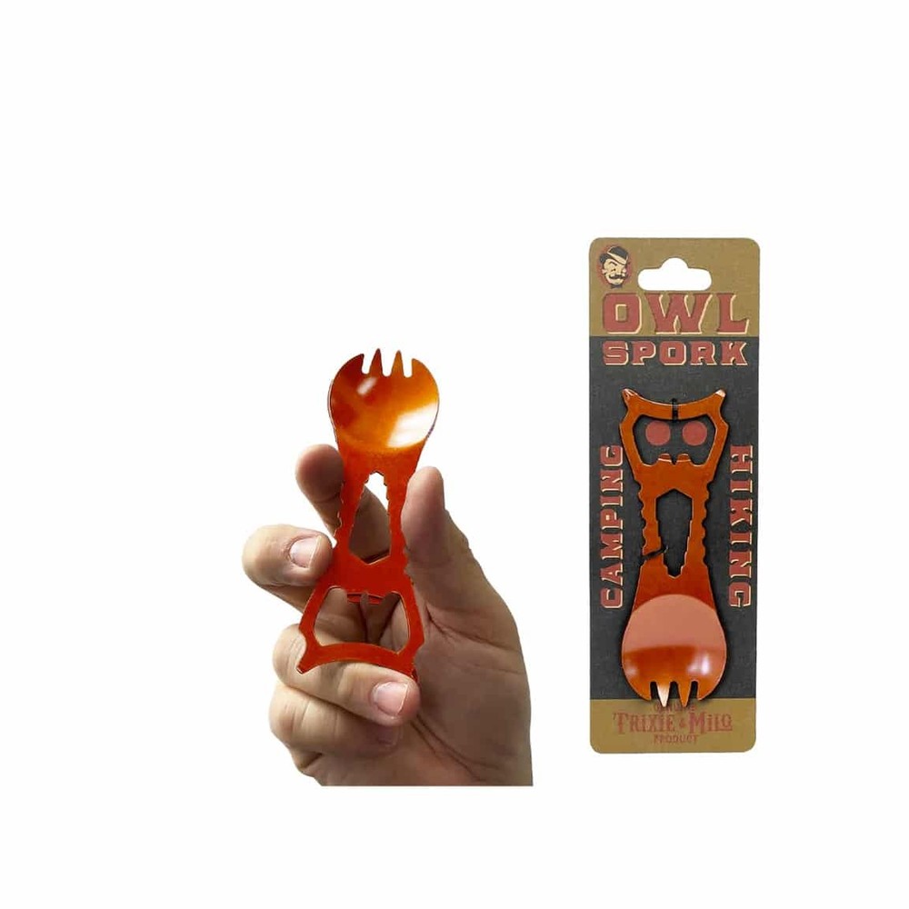 Trixie & Milo "Owl Spork" Camping Hiking Floating Backpacking Multi-Tool