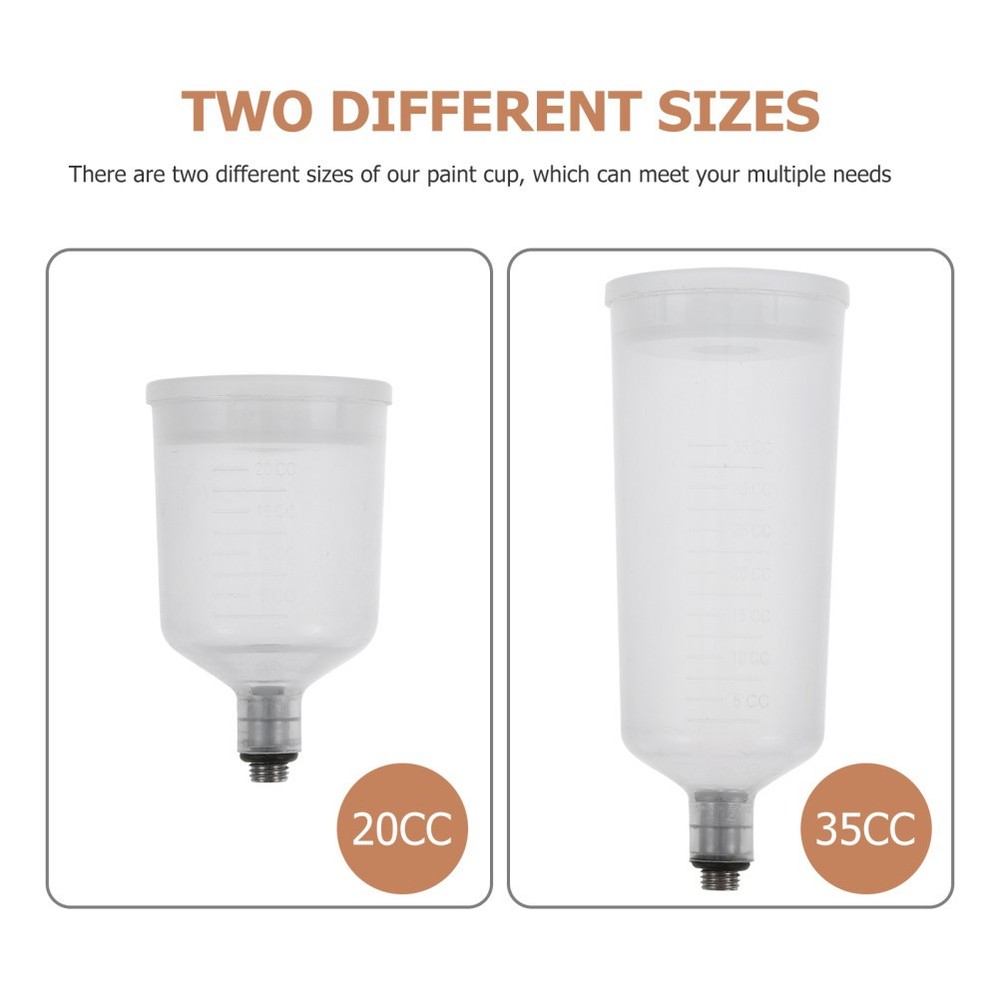 2 Pack Replaceable Airbrush Cup Replacement Part Split-type Paint