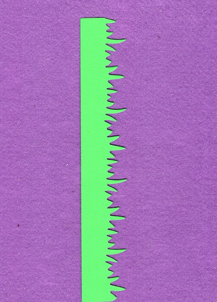 GRASS border die cuts scrapbook cards