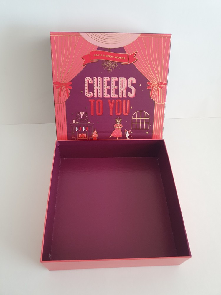 Bath & Body Works Cheers To You Nutcracker Empty Red Gift Box