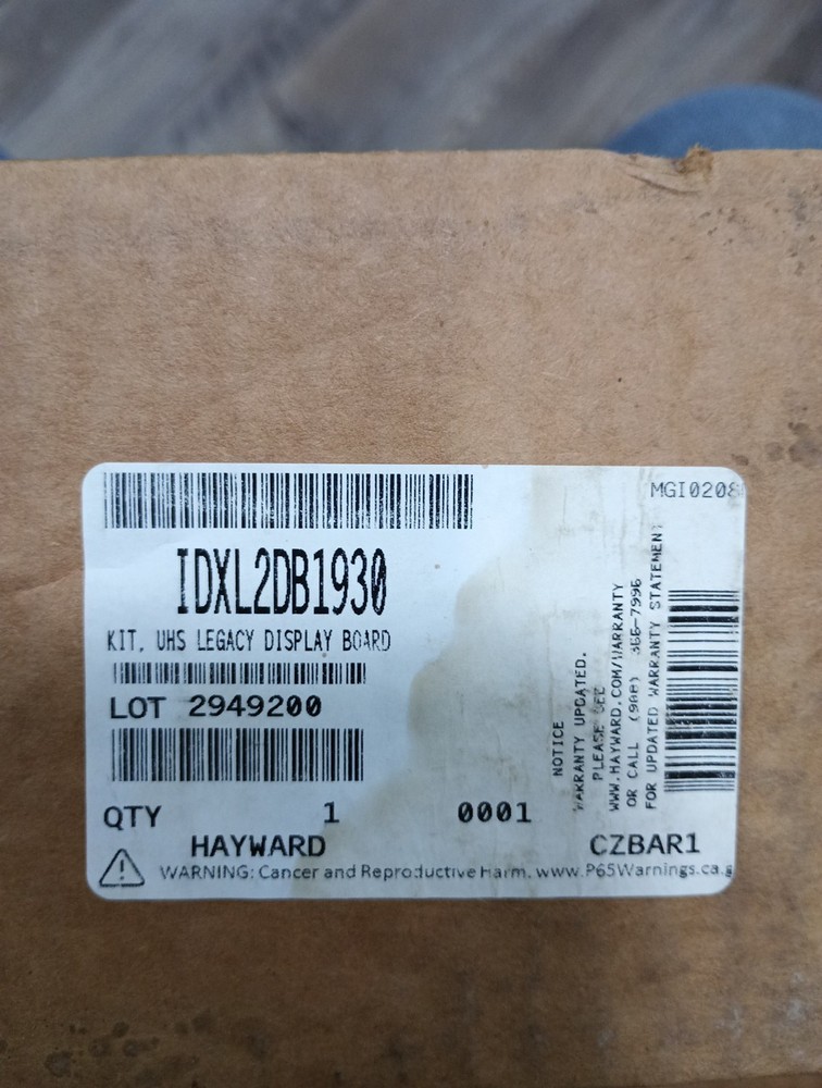 Hayward IDXL2DB1930 Display Board Replacement