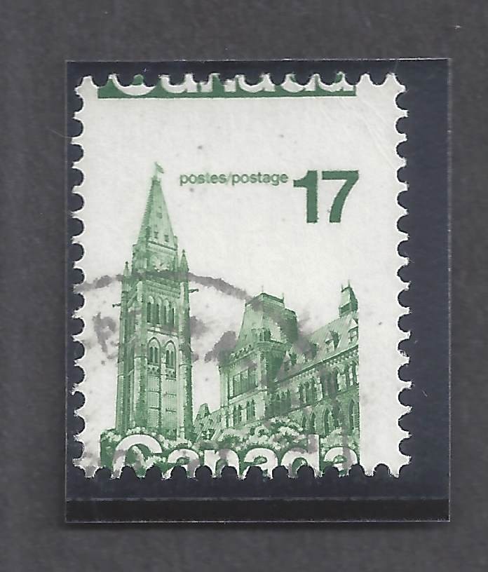 CANADA # 79O USED PERFORATION PRINT ERROR BS31521