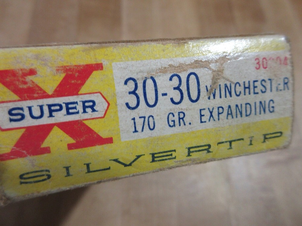 Vintage Western Super X 30 30 Silvertip Empty Ammo Box with insert (w10) 15
