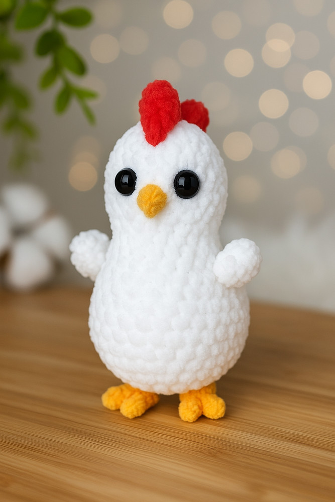 Little Hens Crochet Pattern Amigurumi Chicken Plush Farm Toy Tutorial
