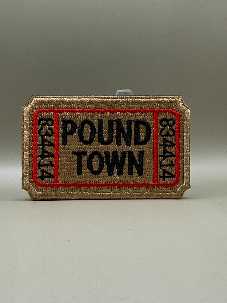 Tactical Morale Patch, Hook & Loop Military, ticket to pound town, funny gift